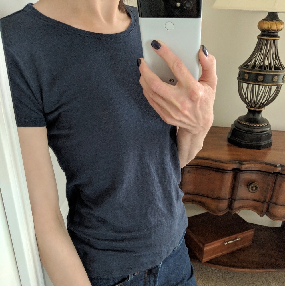 Majestic Neiman Marcus linen top XS